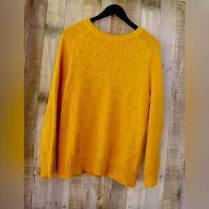 Large yellow sweater with dots old navy